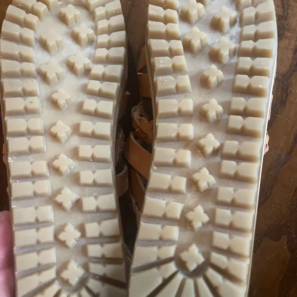 Swedish Hasbeens Brown Leather Braided Sandals - Picture 4 of 5